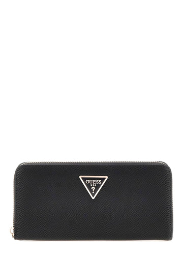 PORTAFOGLIO DONNA ZIP AROUND GUESS LAUREL II ZG7459146 BLACK