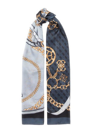 FOULARD GUESS DONNA RETTANGOLARE AW5339POL03 COAL LOGO