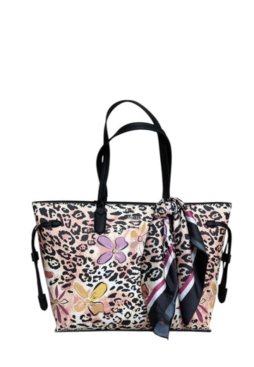 BORSA A SPALLA CON FOULARD PASHBAG MATHILDA 19600 NERO