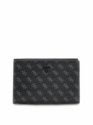 POCHETTE DA POLSO- BORSELLO TRASVERSALE UOMO GUESS HMMILOP6157 BLACK