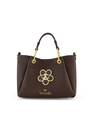 BORSA A MANO E TRACOLLA MINI BRACCIALINI AMY BIJOUX B19210 CIOCCOLATO