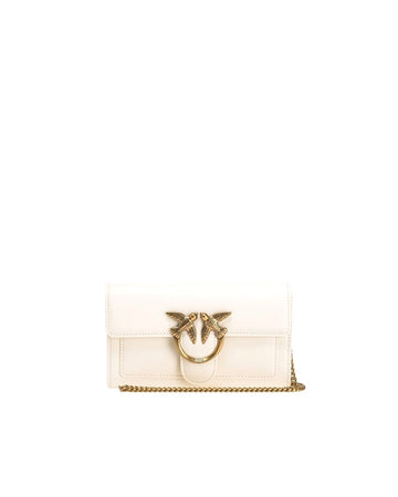 BORSA TRACOLLINA PINKO LOVE ONE WALLET 100062 A0F1 Z14Q BIANCO