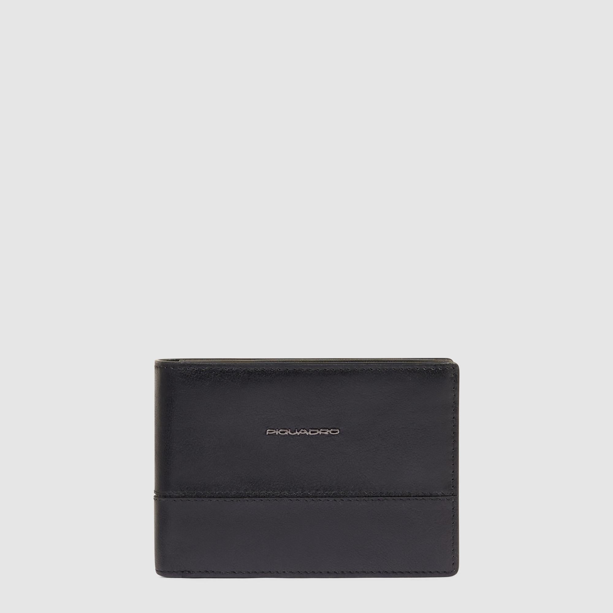 PORTAFOGLIO UOMO PIQUADRO PELLE COMPLETO PU1392W136R NERO