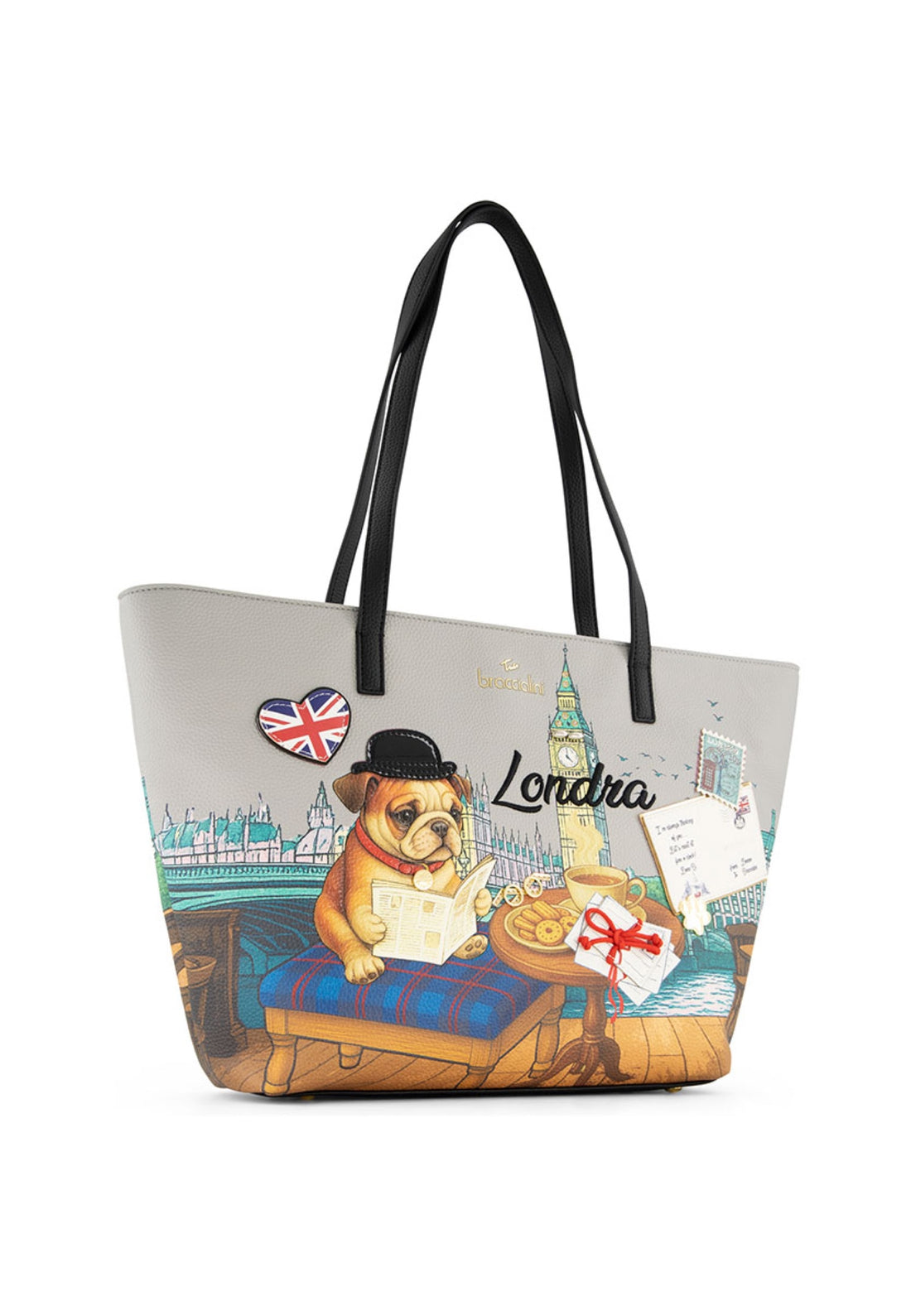 BORSA A SPALLA BRACCIALINI CARTOLINE B19164 LONDRA