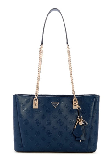 BORSA A SPALLA GUESS TISHA PD776423 MIDNIGHT LOGO