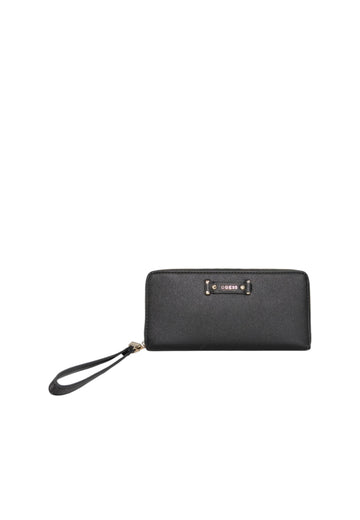 PORTAFOGLIO DONNA ZIP AROUND GUESS DOROTHY BG2231146 BLACK