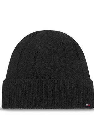 CAPPELLO CUFFIA DONNA TOMMY HILFIGER AW0AW17779 BDS NERO