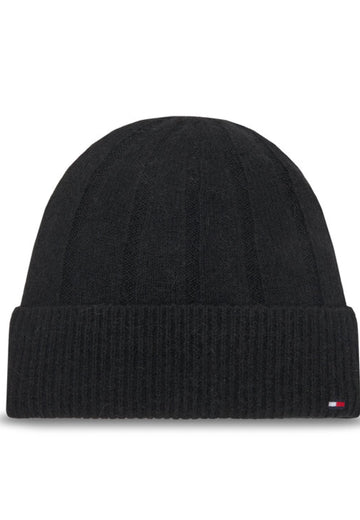 CAPPELLO CUFFIA DONNA TOMMY HILFIGER AW0AW17779 BDS NERO