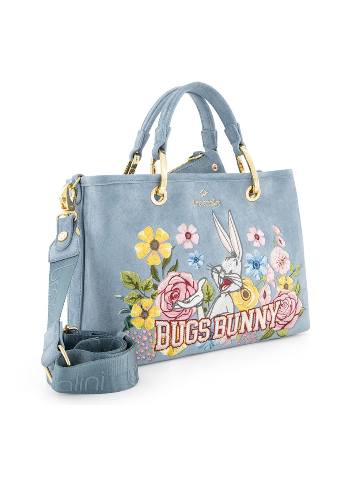 BORSA A MANO E TRACOLLA MEDIA BRACCIALINI BETH BLOOM LT322 CELESTE