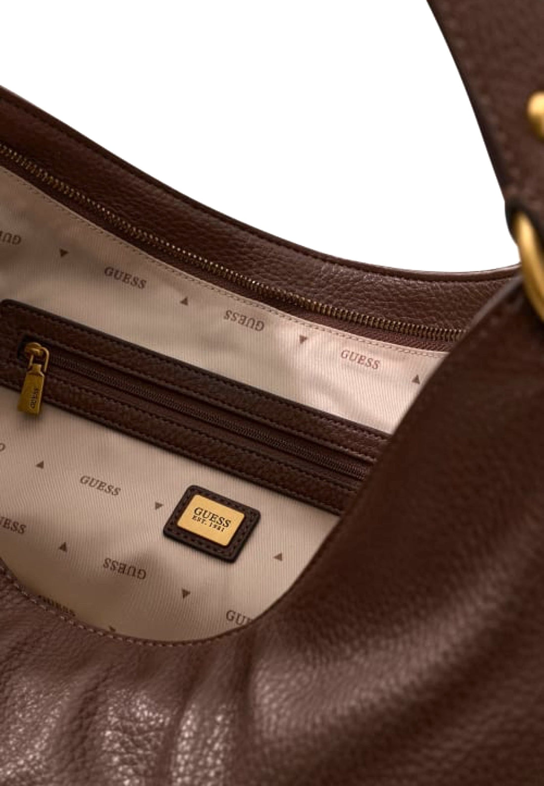 BORSA A SPALLA DONNA GRANDE GUESS CAMDEN BB930802 ESPRESSO