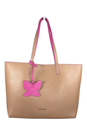 BORSA A SPALLA DONNA MARIACELINE MC6602-1 SAND-FUCSIA