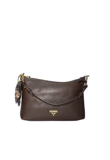 BORSA A SPALLA E TRACOLLA  PASHBAG YLENIA 20255 MARRONE