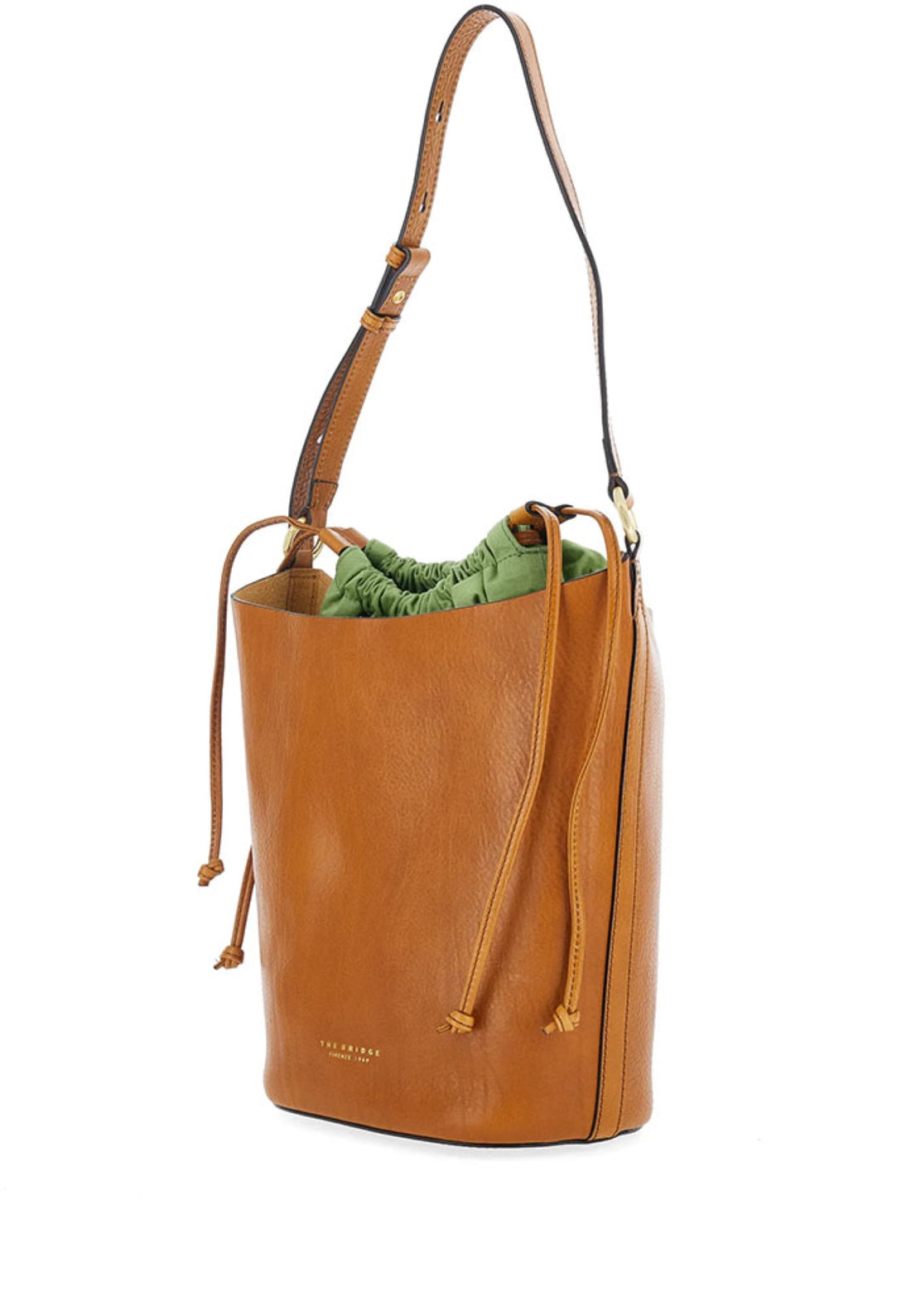 BORSA A SPALLA SECCHIELLO DONNA THE BRIDGE LUCE SOFT 042336D3 15 CUOIO