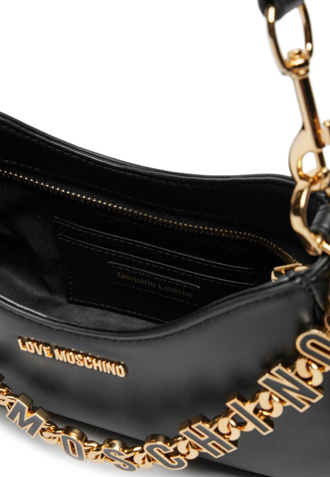 BORSA HOBO LOVE MOSCHINO IN PELLE JC4070PP1OL1 NERO