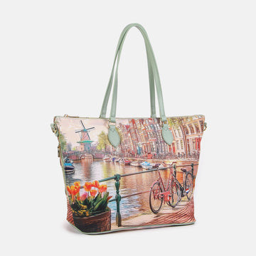 BORSA DONNA SHOPPING YNOT YES-397S6 AMSTERDAM WINDMILL