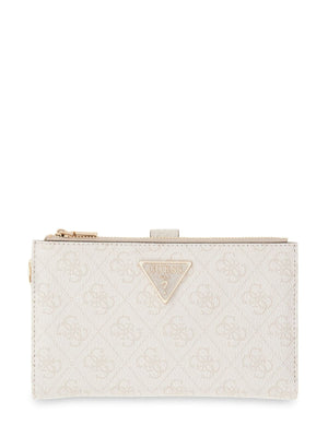 PORTAFOGLIO LUNGO DONNA GUESS LAUREL II SLG SG7459157 BONE LOGO
