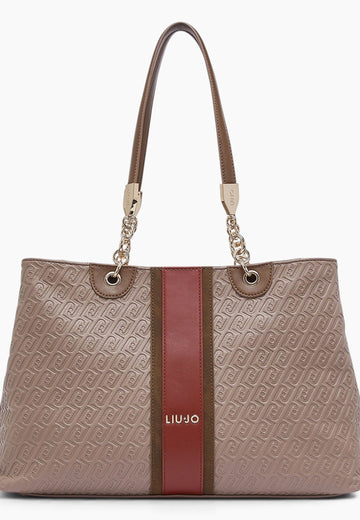 BORSA A SPALLA LIU-JO EMATITE AF6104_E1141 71409 MOCHA