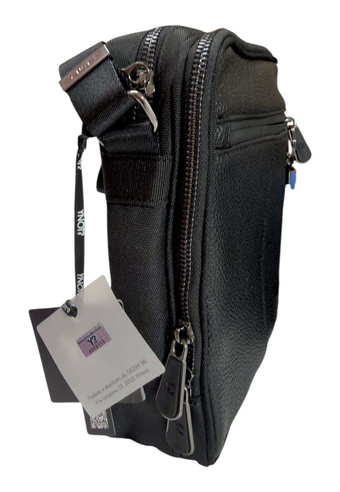 BORSELLO TRASVERSALE UOMO GRANDE YNOT DYN028 BLACK