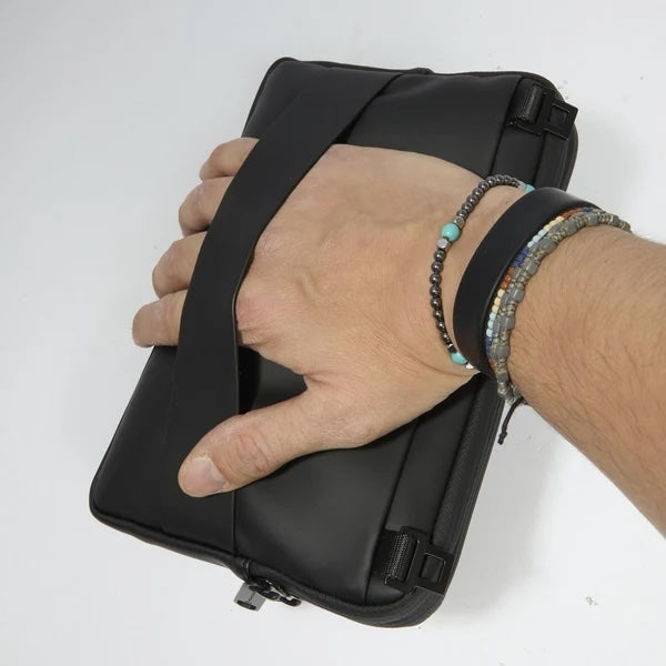 POCHETTE DA POLSO-BORSELLO UOMO GOMMATO IDROREPELLENTE PIQUADRO AC6492C2OW NERO