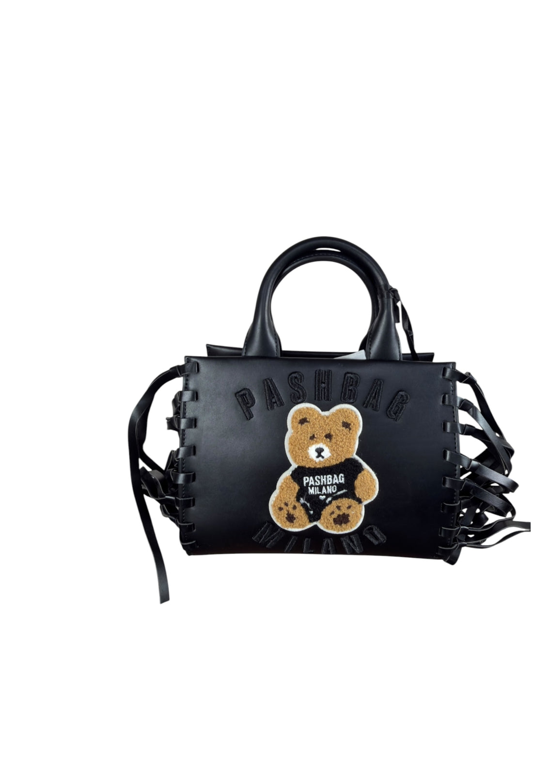 BORSA A MANO E TRACOLLA PICCOLA PASHBAG MINI MARGE 20151 SHEPHERD PURE BLCK