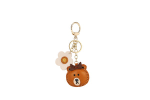 PORTACHIAVI IN PELLE DONNA YNOT PCH001S1 ORSETTO TAN
