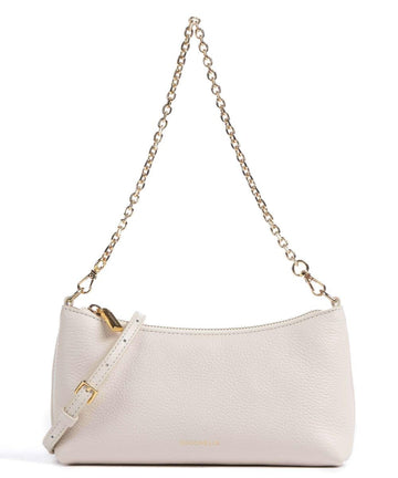 COCCINELLE MINI AURA SHOULDER BAG E5QH0550101 LAMBSKIN WHITE 