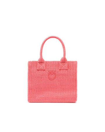 BORSA PINKO SHOPPING BEACH MINI RAFIA 106832 A39Y N17 PINK PINKO