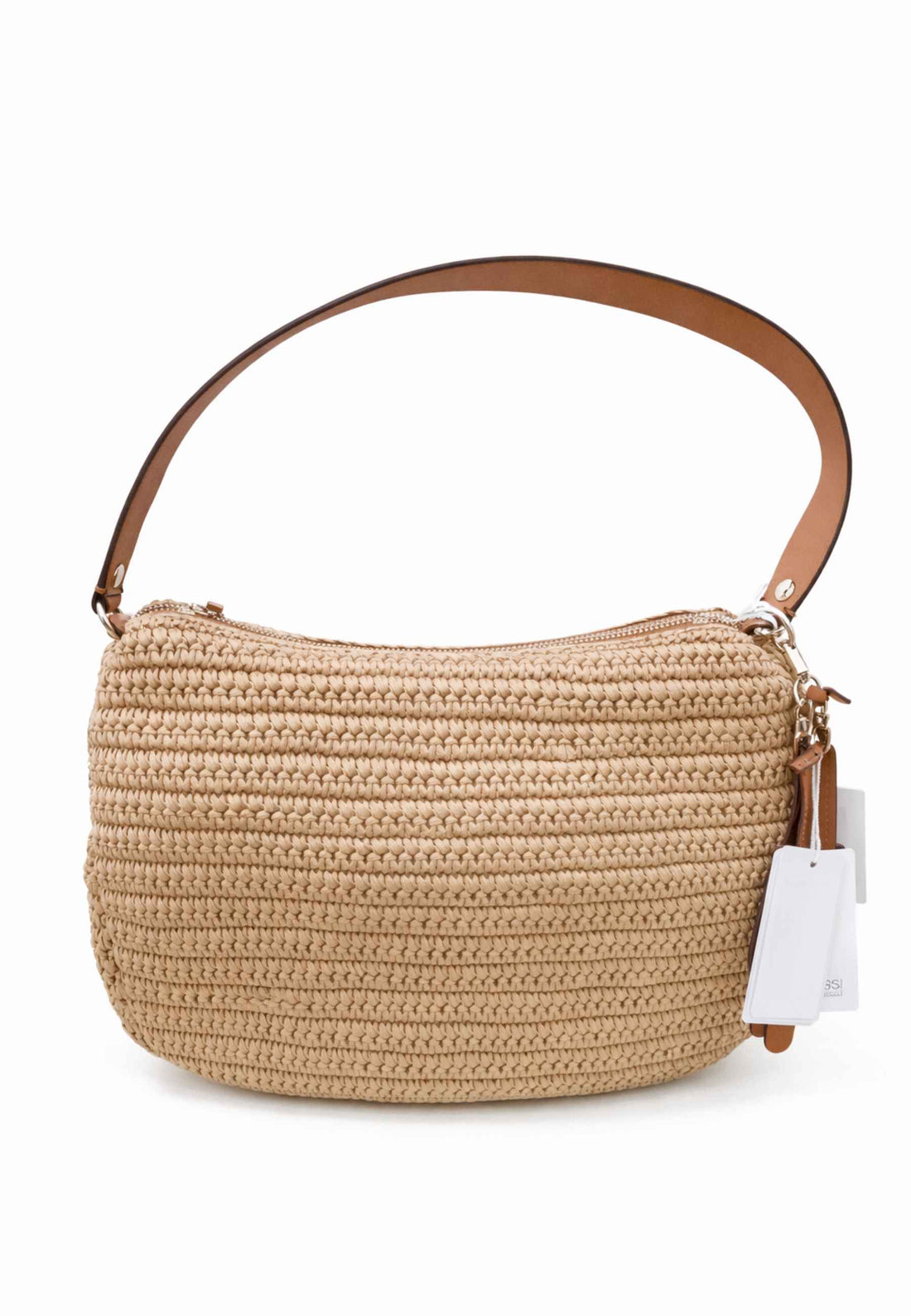 BORSA A SPALLA DONNA GUESS CAMDEN JB930818 COGNAC LOGO