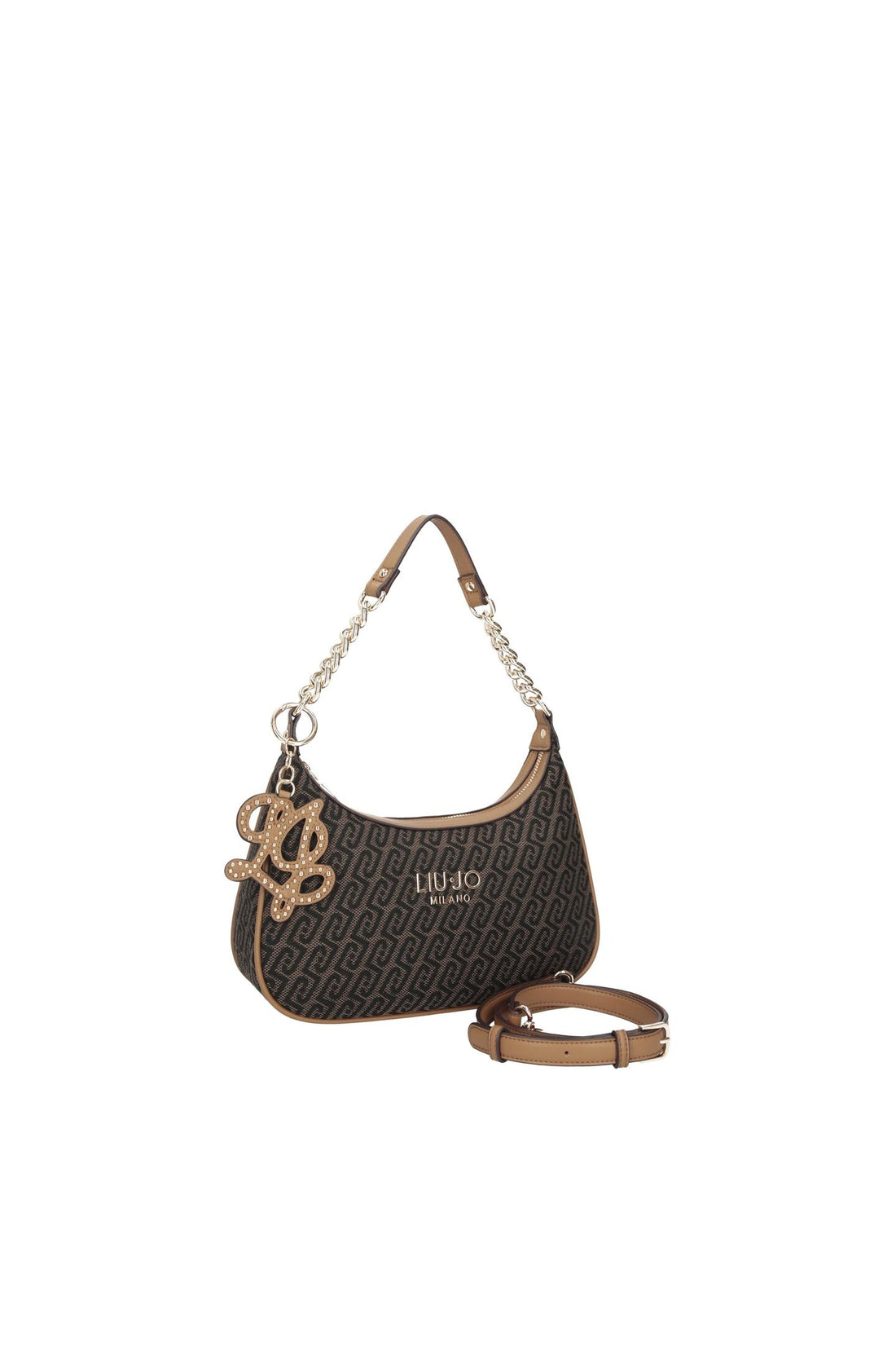 BORSA HOBO A SPALLA E TRACOLLA LIU-JO RIDHI AF6207_T378A 00533 T.MORO