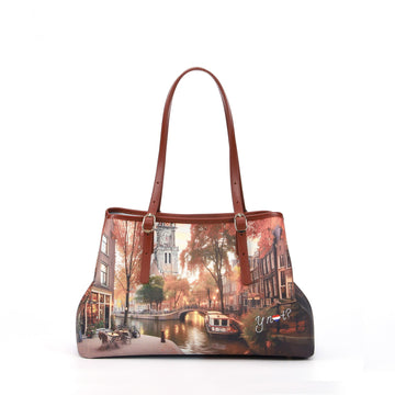 BORSA A SPALLA DONNA YNOT YES-723F7 AMSTERDAM LIGHTS