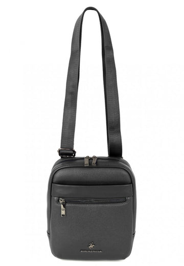 BORSELLO TRASVERSALE UOMO BEVERLY HILLS  POLO CLUB BH-8513 NERO