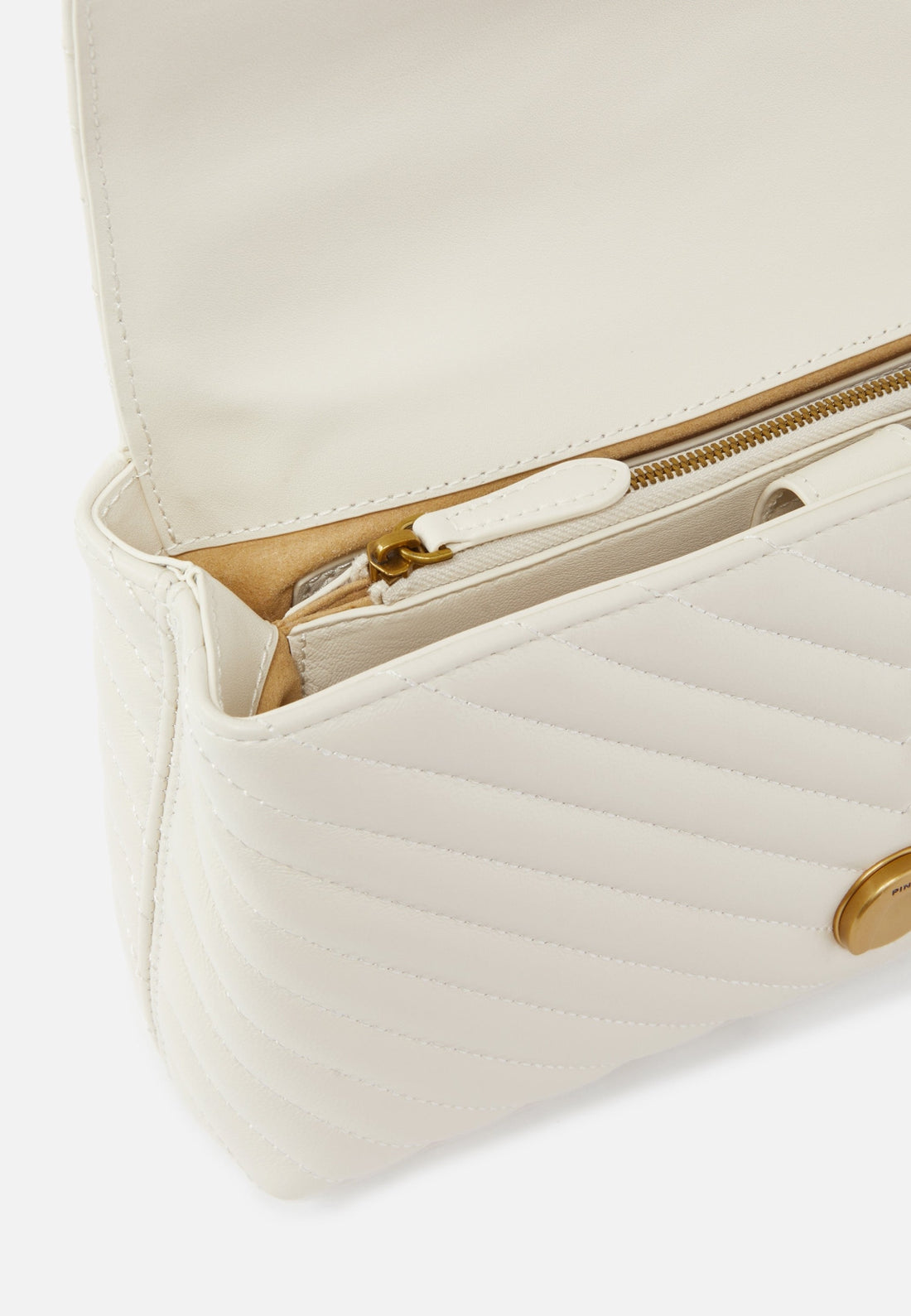 BORSA PINKO LOVE LADY PUFF CLASSIC CHEVRON 100043 A0GK Z14Q BIANCO