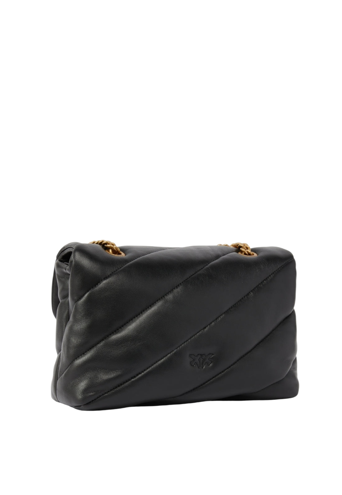 PINKO LOVE BIG PUFF BAG 100038 A0F2 BLACK-GOLD
