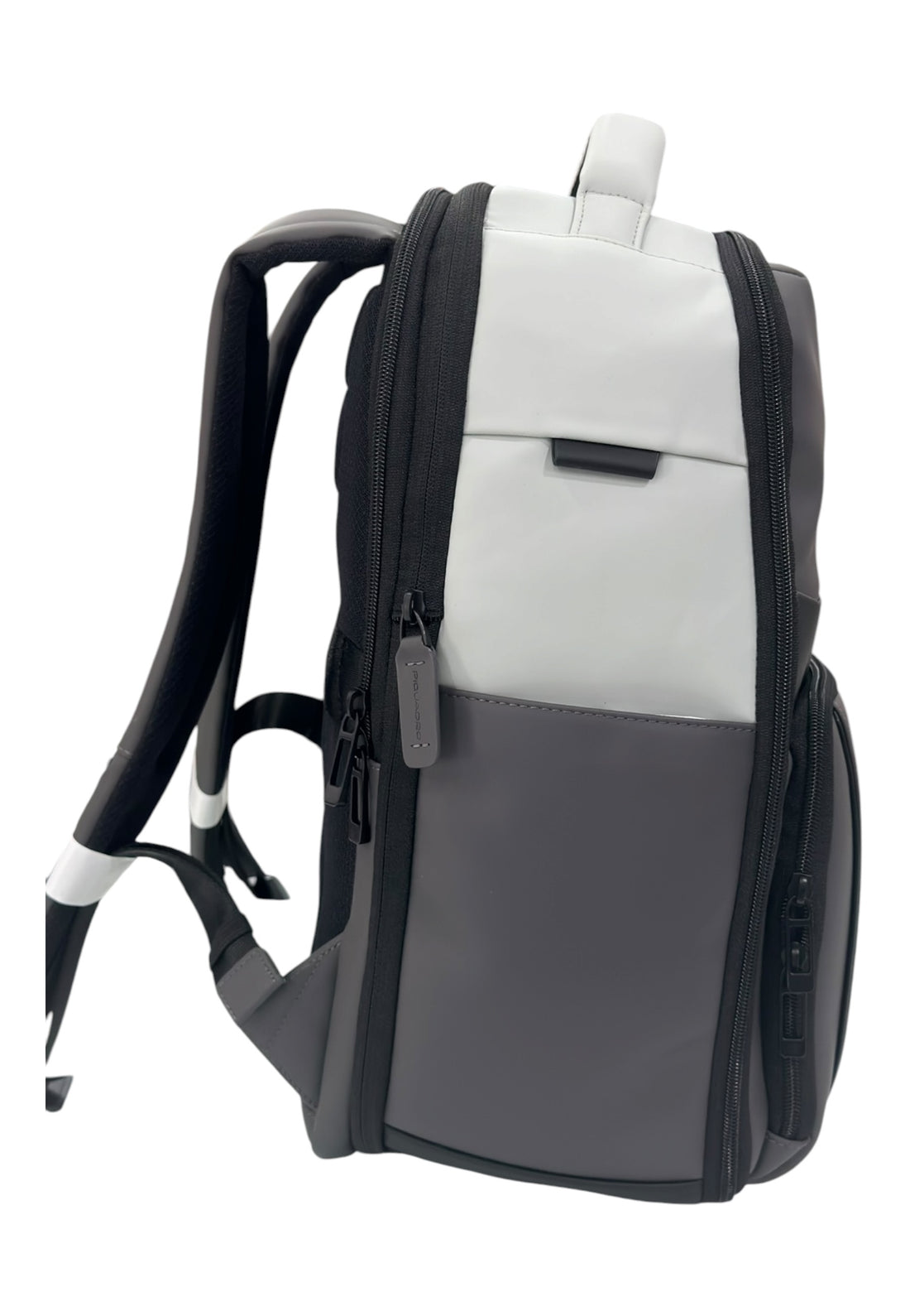 ZAINO UOMO PQUADRO GOMMATO IMPERMEABILE CA6638W129W GRIGIO-NERO 14"