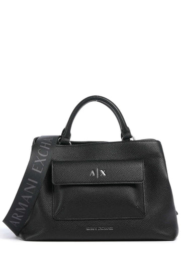 BORSA A MANO E TRACOLLA MEDIUM DONNA ARMANI EXCHANGE XW001545 AF17019 UC001 BLACK
