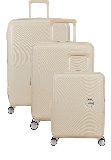 SET DI VALIGIE AMERICAN TOURISTER SOUNDBOX COCONUT SAND