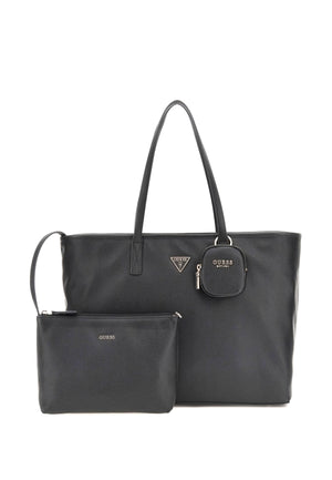 BORSA A SPALLA MAXI CON POCHETTE DONNA GUESS POWER PALY II BG712424 BLACK