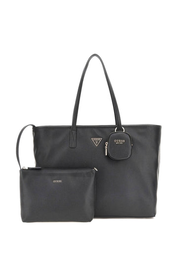 BORSA A SPALLA MAXI CON POCHETTE DONNA GUESS POWER PALY II BG712424 BLACK