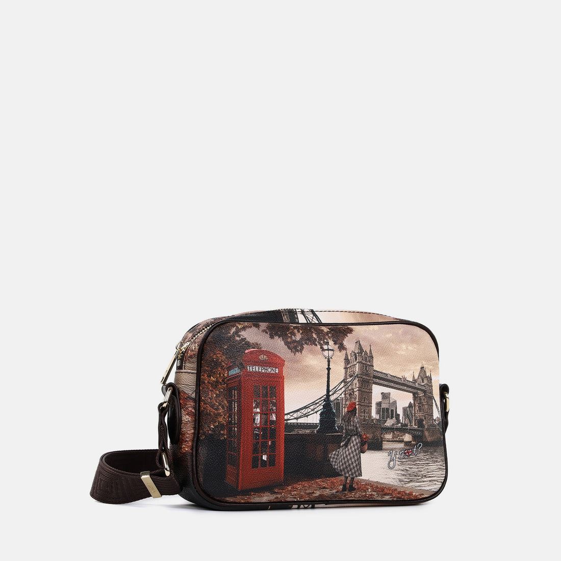 BORSA CAMERA BAG TRACOLLA DONNA YNOT YES-310F6 LONDON BRIDGE