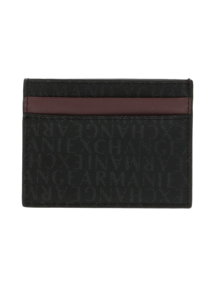 PORTAFOGLIO UOMO ARMANI EXCHANGE C/C POCKET 958053 CC831 32121 NERO-BORDEAUX