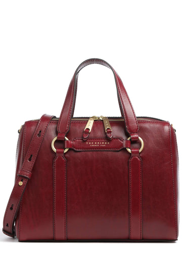 BORSA A MANO E TRACOLLA THE BRIDGE LAURA 04182601 01A ROSSO VINO