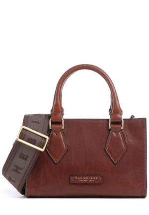 BORSA A MANO E TRACOLLA  DONNA THE BRIDGE IDA 04100501 14 MARRONE