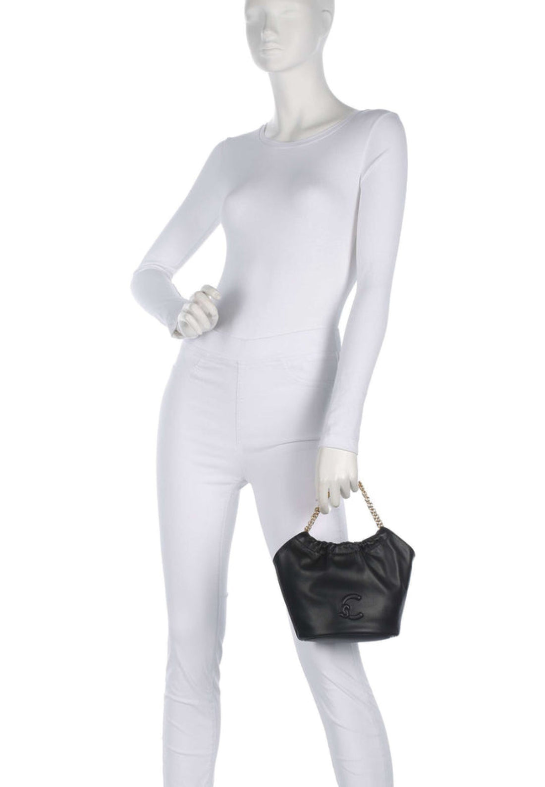 BORSA A MANO E TRACOLLA SMALL COCCINELLE SMASH E5U5F580101 001 NOIR