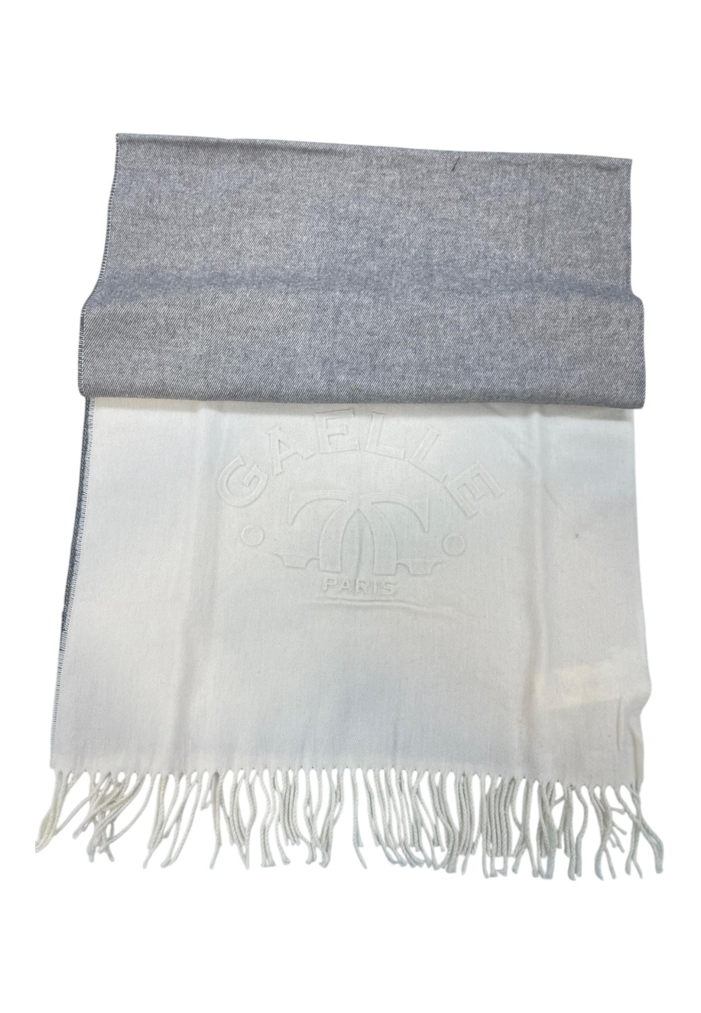 SCIARPA DONNA GAELLE GAACW02561 GRIGIO -BIANCO