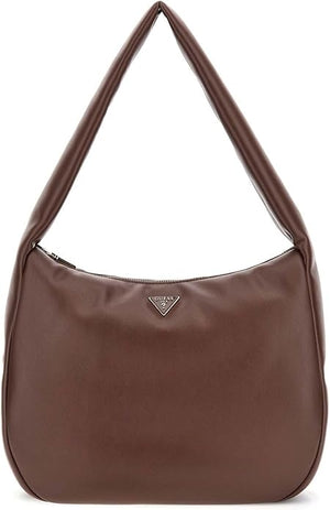 BORSA A SPALLA DONNA GUESS SUNETRA NG753402 ESPRESSO MARRONE