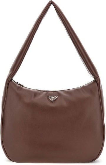 BORSA A SPALLA DONNA GUESS SUNETRA NG753402 ESPRESSO MARRONE