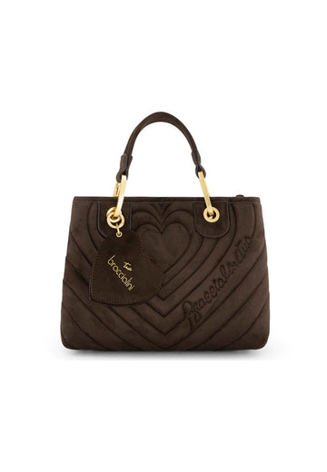BORSA A MANO E TRACOLLA MEDIA BRACCIALINI BETH MATELASSE' B19251 CIOCCOLATO