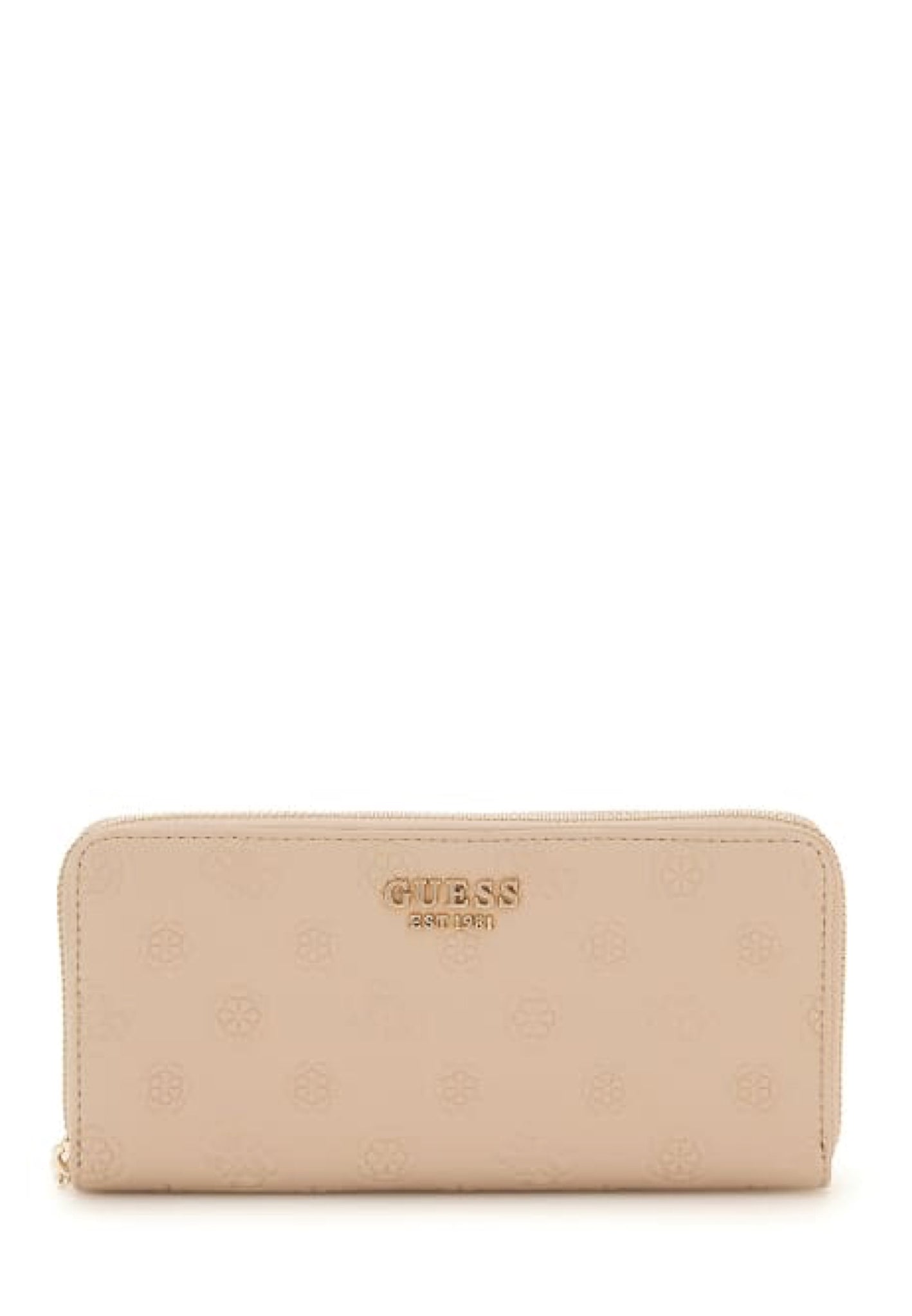 PORTAFOGLIO DONNA ZIP AROUND GUESS PHOEBE PD9665146 SIMPLY TAUPE LOGO