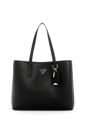 BORSA A SPALLA DONNA GUESS MERIDIAN II BG697423 BLACK