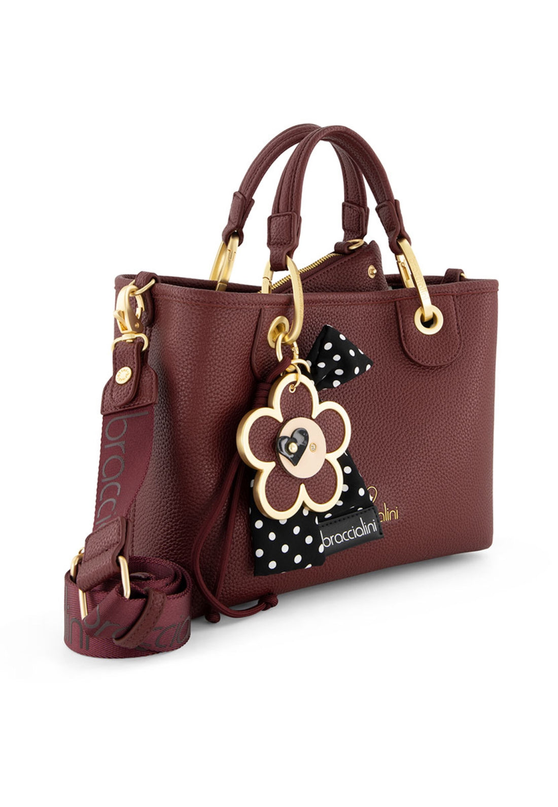 BORSA A MANO E TRACOLLA MEDIA BRACCIALINI BETH B19221 VINACCIA